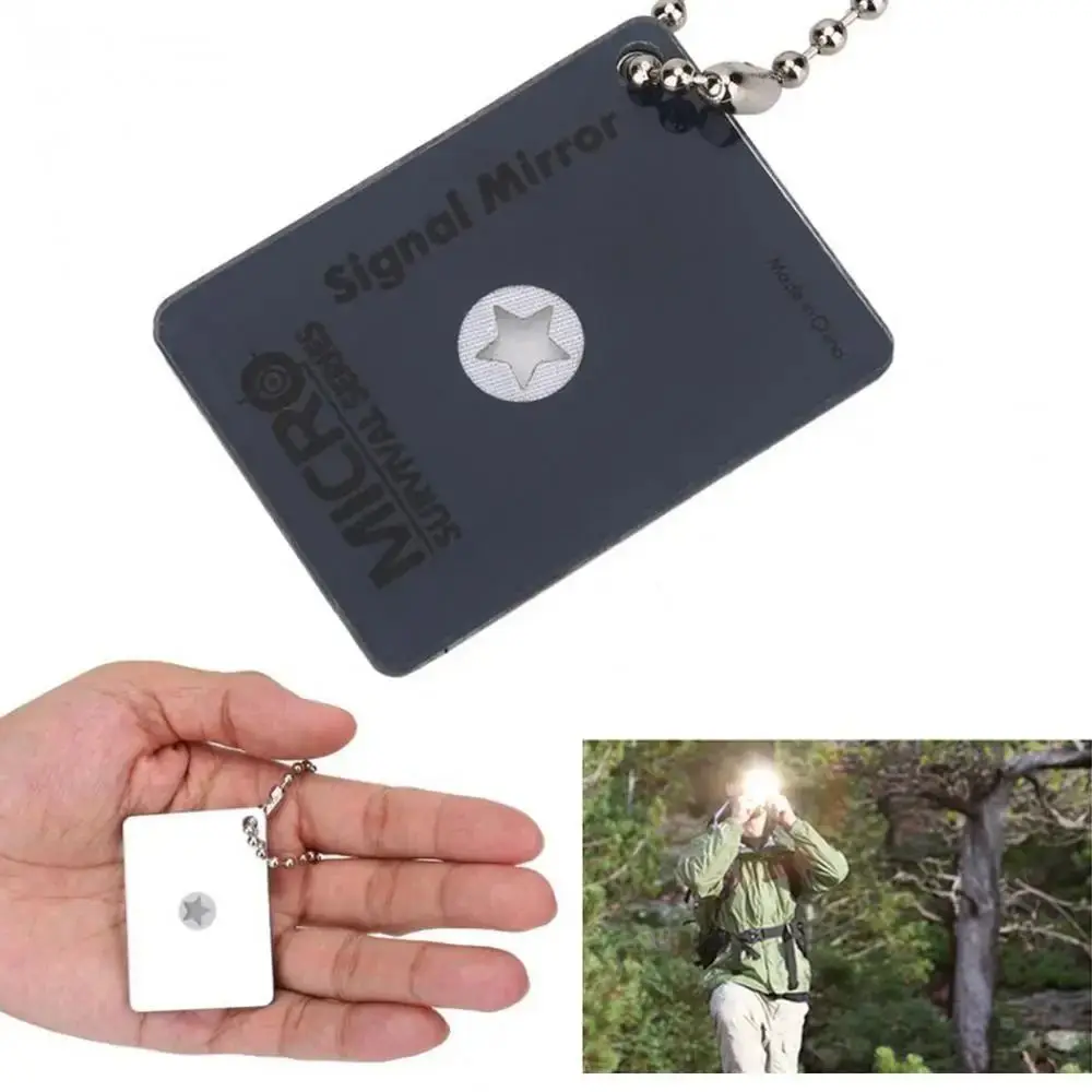 Signal Mirror Rescue - Reflective Outdoor Signal Mirror Multifunction Practical