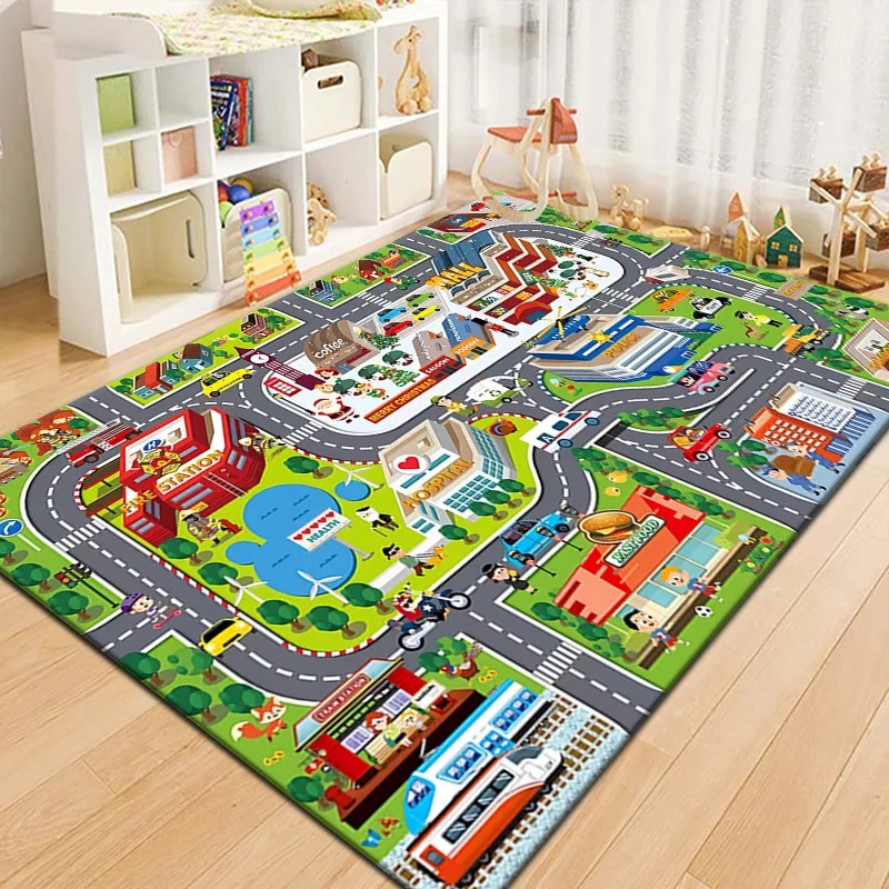Colorful Kids City Map Play Ma - Outdoor Adventure Toys 评论和价格