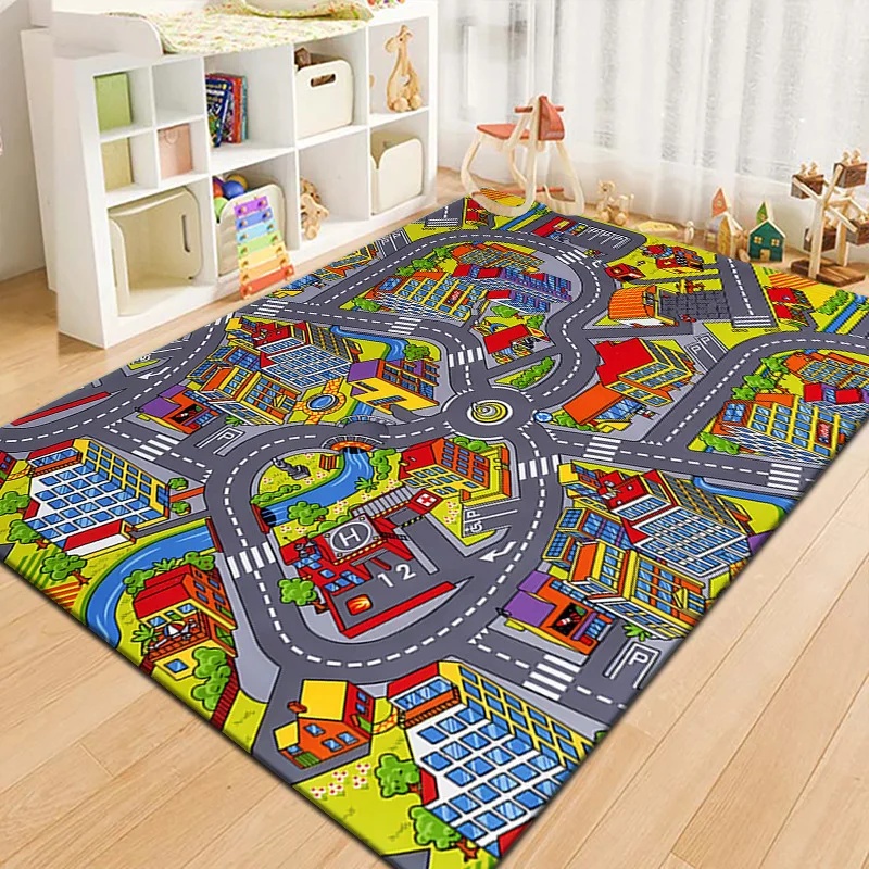 Colorful Kids City Map Play Ma - Outdoor Adventure Toys 评论和价格