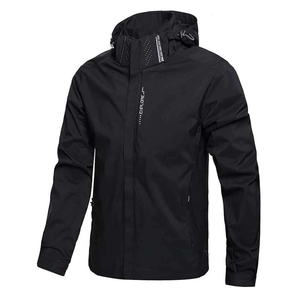 Men's Waterproof Rain Jacket L - Outdoor Adventure Hat 评论和价格