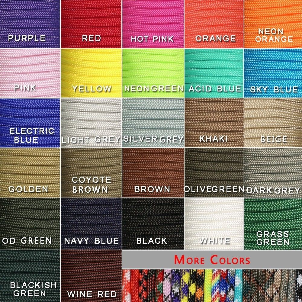 1pcs 550 Paracord Parachute Co - Paracord 550 Feet 评论和价格