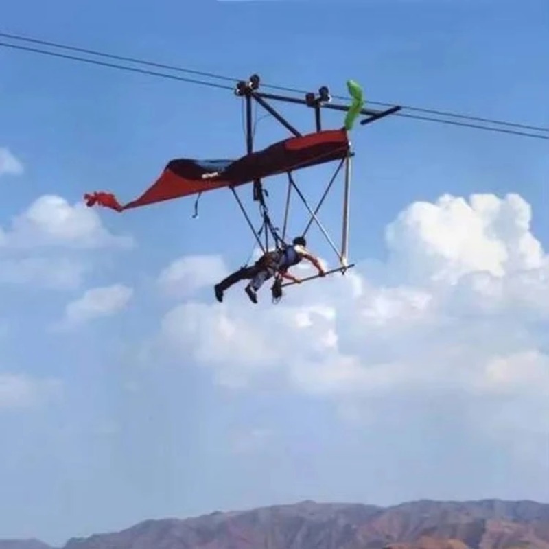 Outdoor Gliding Zipline Swingi - Outdoor Adventure Zipline 评论和价格