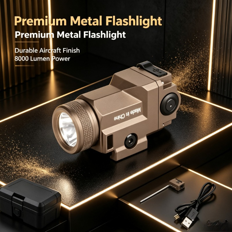 20mm Rail‑Fitted Metal LED Fla - Outdoor Adventure Hobbies 评论和价格