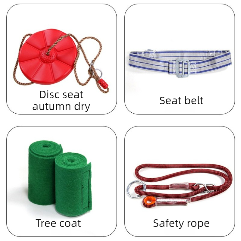 Kids Zipline Kit with Disc Swi - Outdoor Adventure Zipline 评论和价格