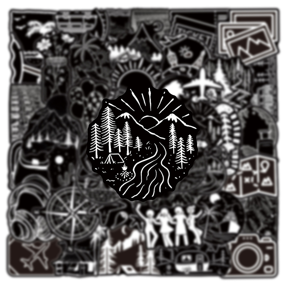 10/30/50pcs Black White Cartoo - Outdoor Adventure Toys 评论和价格