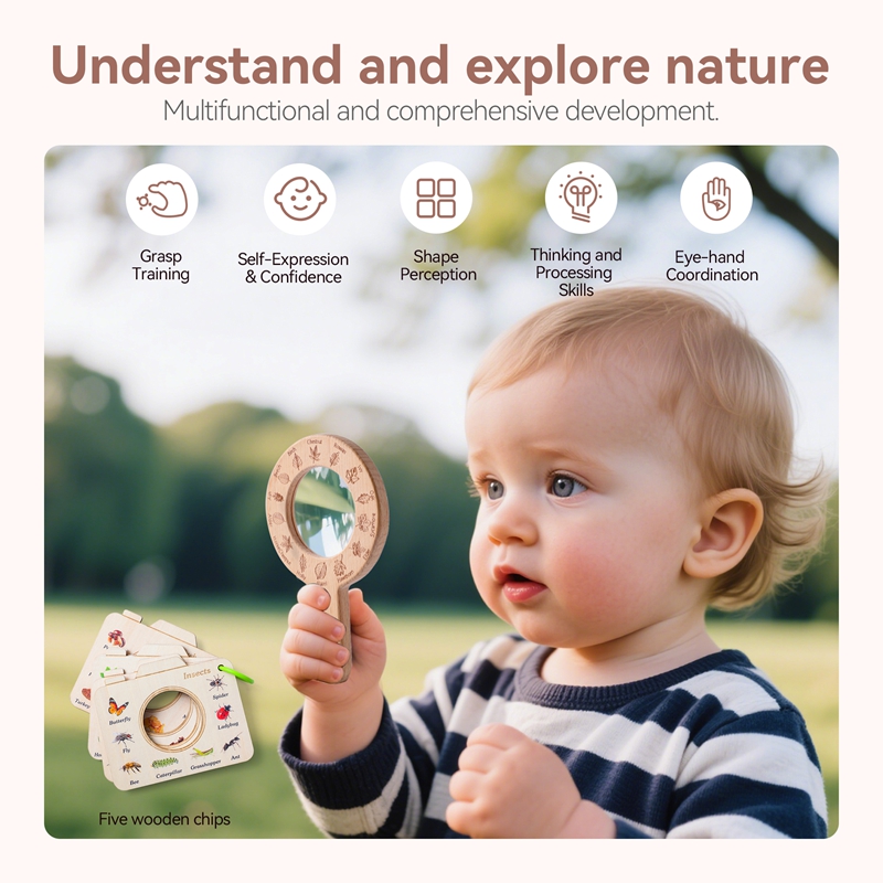 Wooden Montessori Toy Magnifyi - Outdoor Adventure Toys 评论和价格