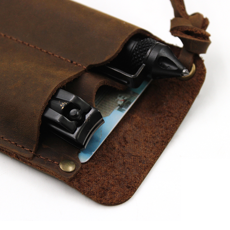 Genuine Leather EDC Organizer  - Fire Piston Starter 评论和价格